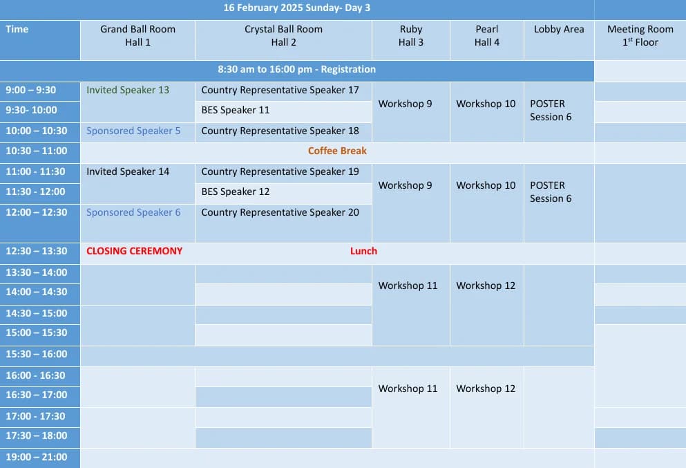 Program Schedule